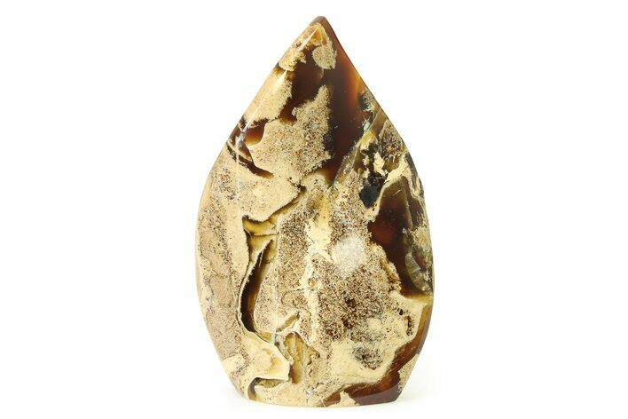 Tall Free-Standing Polished Indonesian Blue Amber #326965